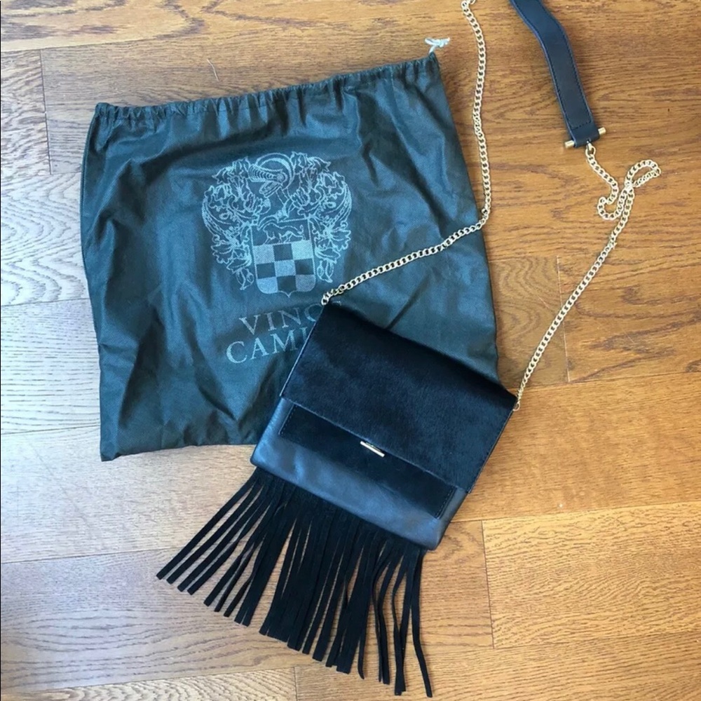 Vince Camino Shoulder Fringe Evening Handbag